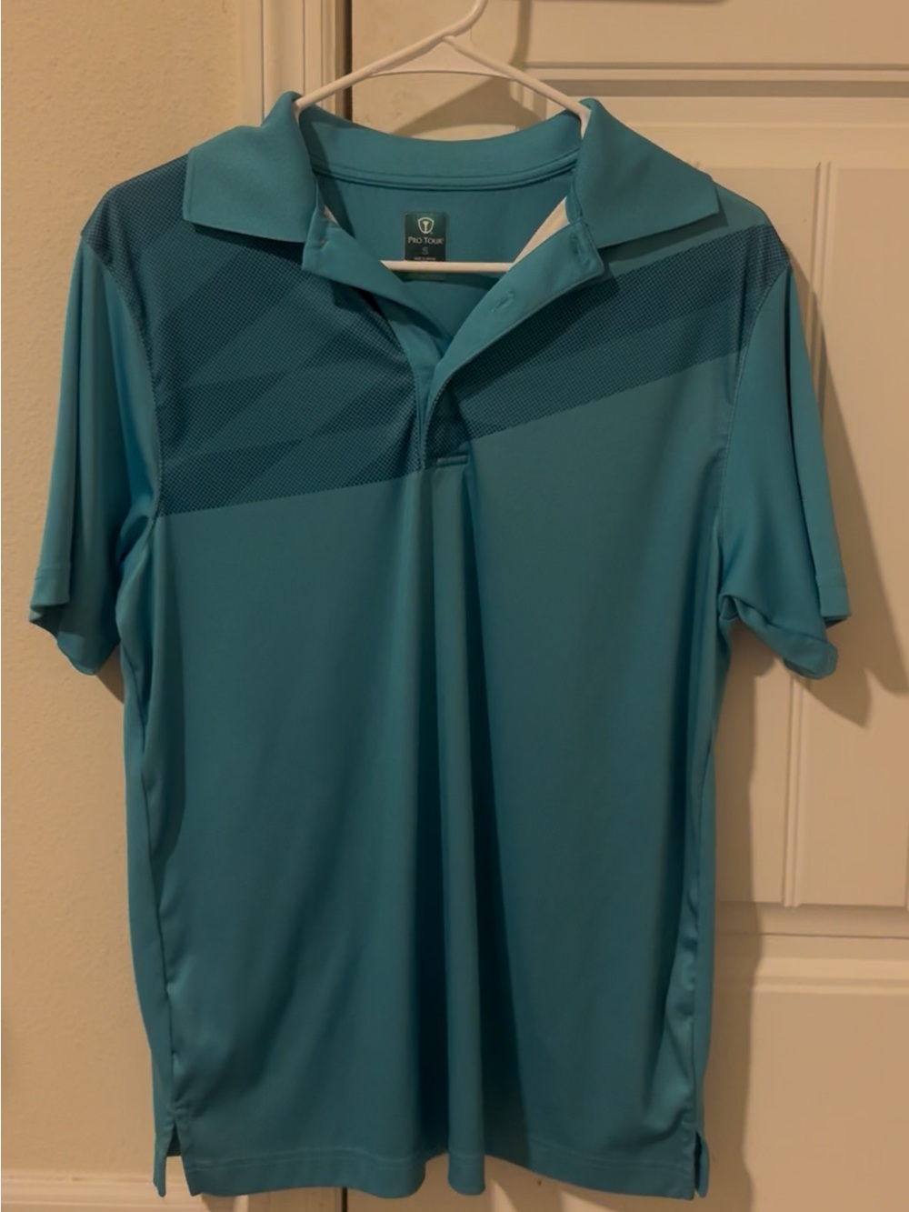 Men's Blue Short-Sleeve Polo Pro Tour